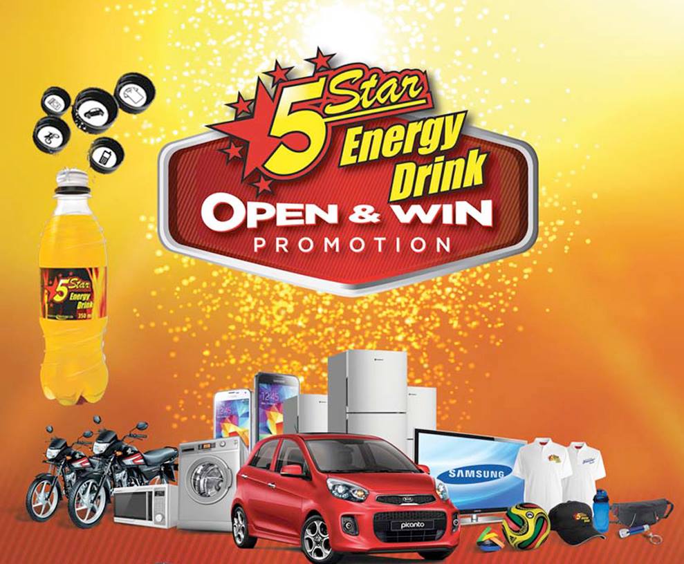 Win BIG in the 5 STAR ENERGY DRINK PROMO Multi Pac Ltd site
